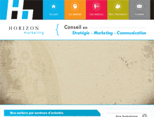 Tablet Screenshot of horizonmarketing.fr